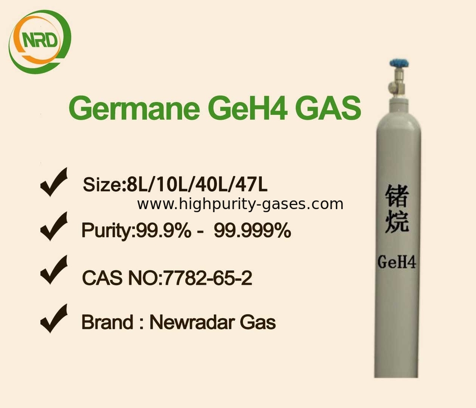 High Purity Electronic Gases / Germanomethane , Monogermane Gas GeH4