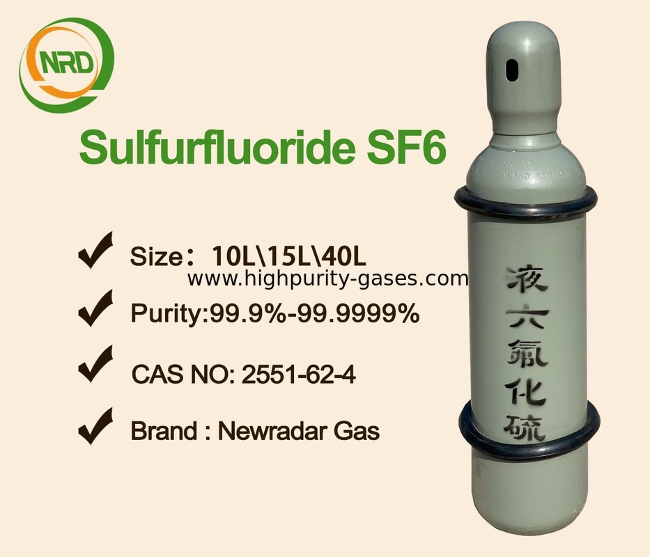 Colorless SF6 Sulfur Hexafluoride MSDS Electric Gas Non Flammable